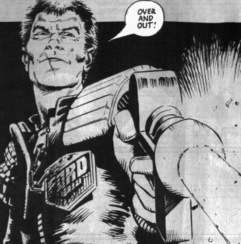 orlok in action from Block Mania, art by Steve Dillon